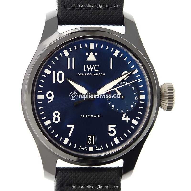 IWC IW502003 PILOTS Replica Watch | Automatic Movement, Blue Ceramics Dial