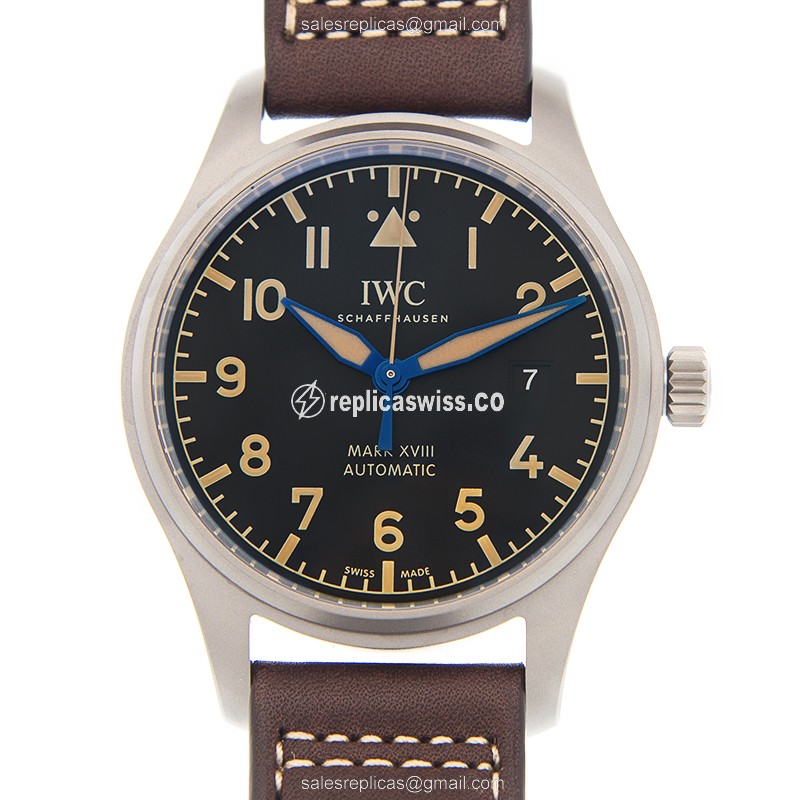 IWC PILOTS IW327006 Replica: Automatic Movement, PVD Titanium Case, Black Dial Watch