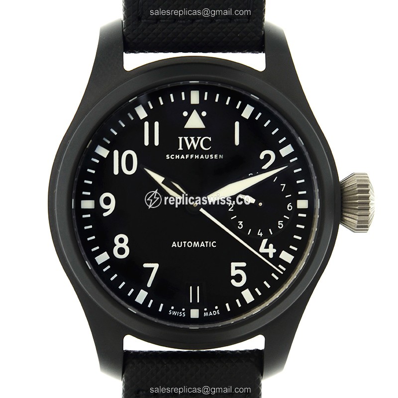 IWC PILOTS IW502001 Replica | Black Ceramic Case & Automatic Movement Watch