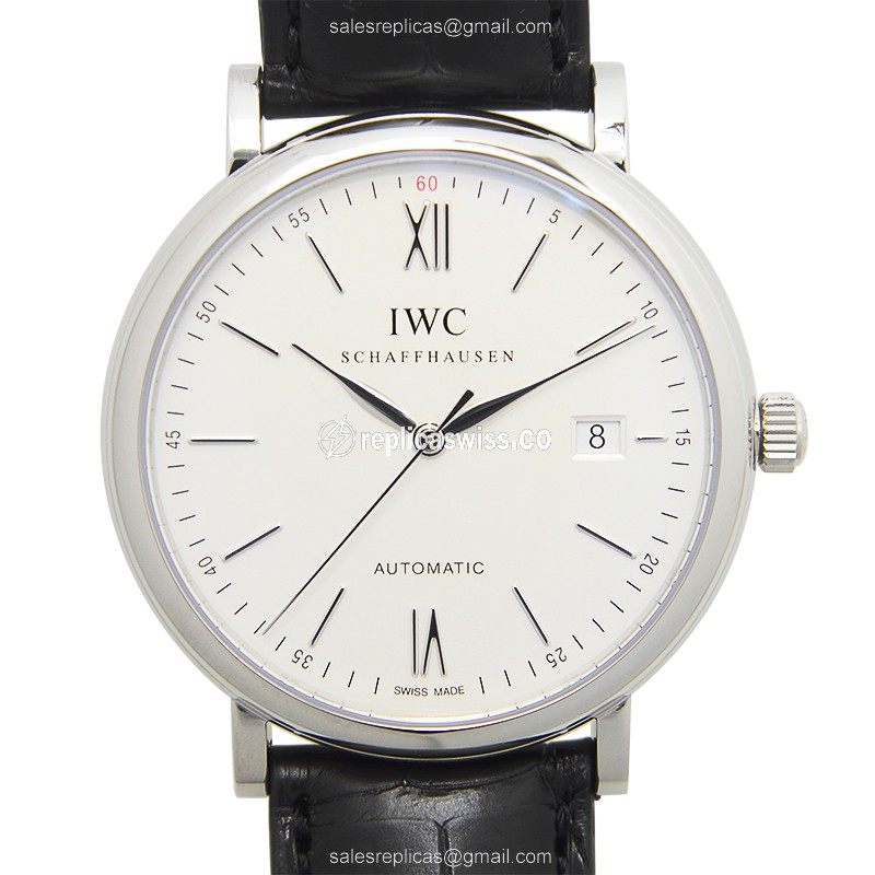IWC Portofino IW356501 Replica in Stainless Steel, Automatic Movement, Silver Dial Watch