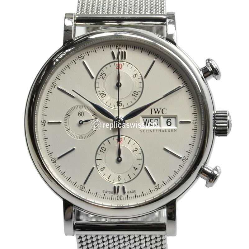 IWC Portofino IW391005 Replica: Automatic Movement, Silver Dial, Stainless Steel Case & Strap Watch