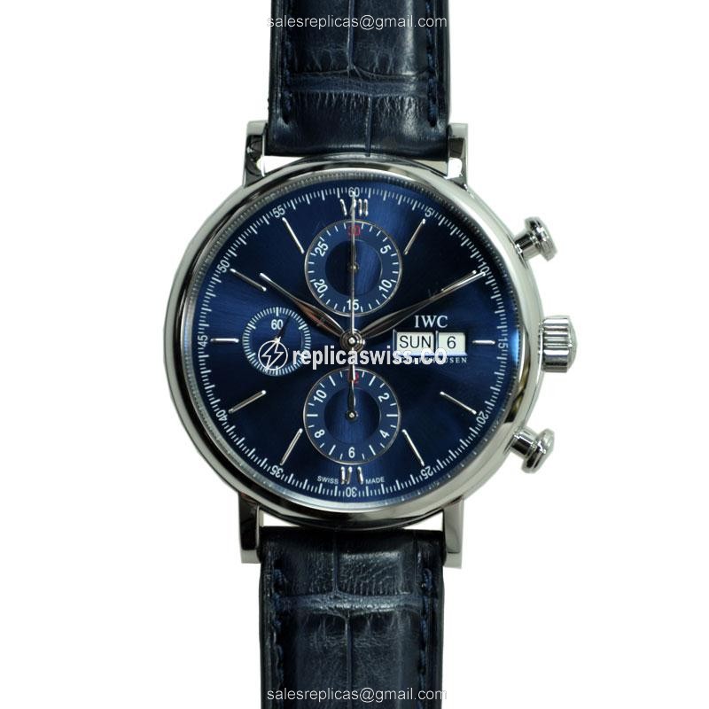 IWC Portofino IW391019 Replica with Blue Dial & Sapphire Crystal, Automatic Movement Watch