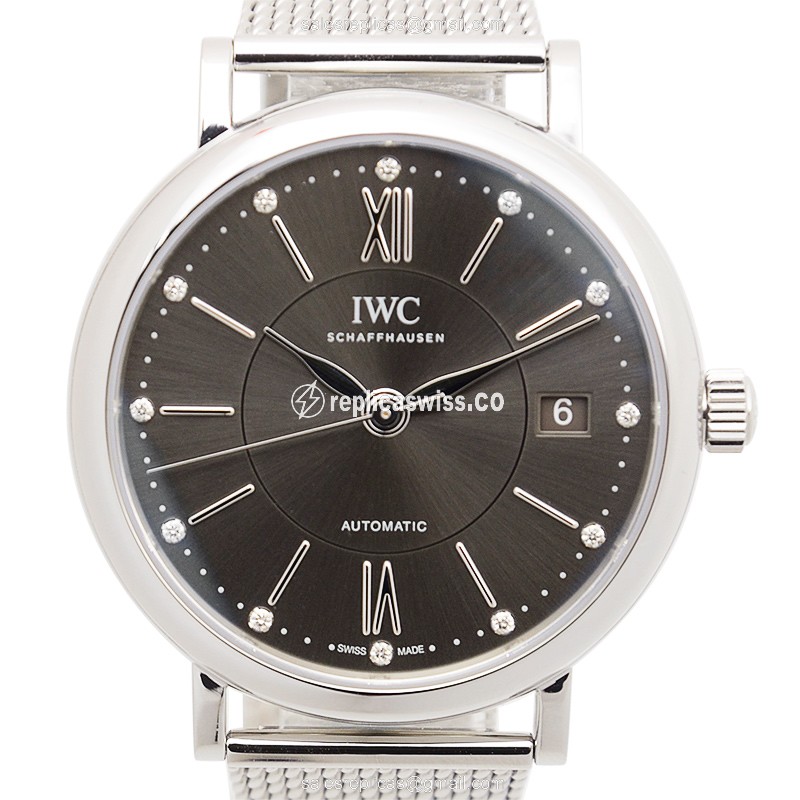 IWC Portofino IW458110 Replica, Automatic Movement, Dark Grey Dial, Stainless Steel Case Watch