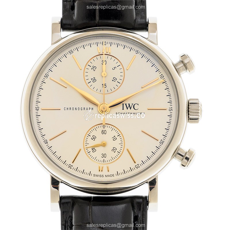 IWC PORTOFINO Replica, Automatic Movement, Stainless Steel Case & Silver Dial Watch