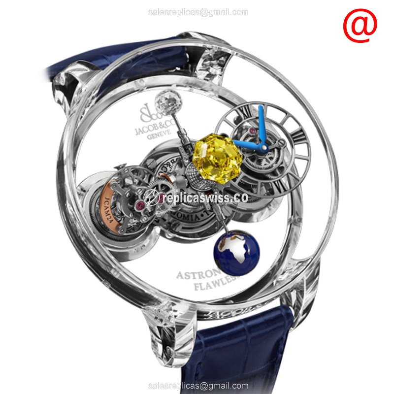 Jacob & Co. AT125.80.AA.UC.BBALA Astronomia Replica | Manual Wind | 18kt Gold Case & Skull Dial