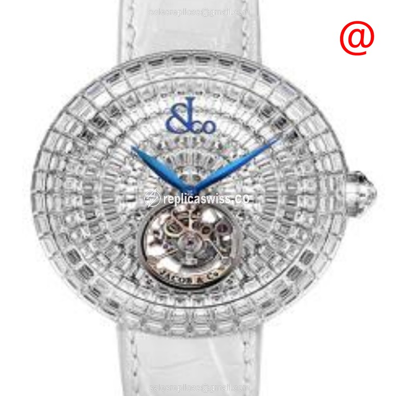Jacob & Co. BT543.30.BD.BD.C Replica Watch | Manual Wind Movement | 18kt Gold Case & Transparent
