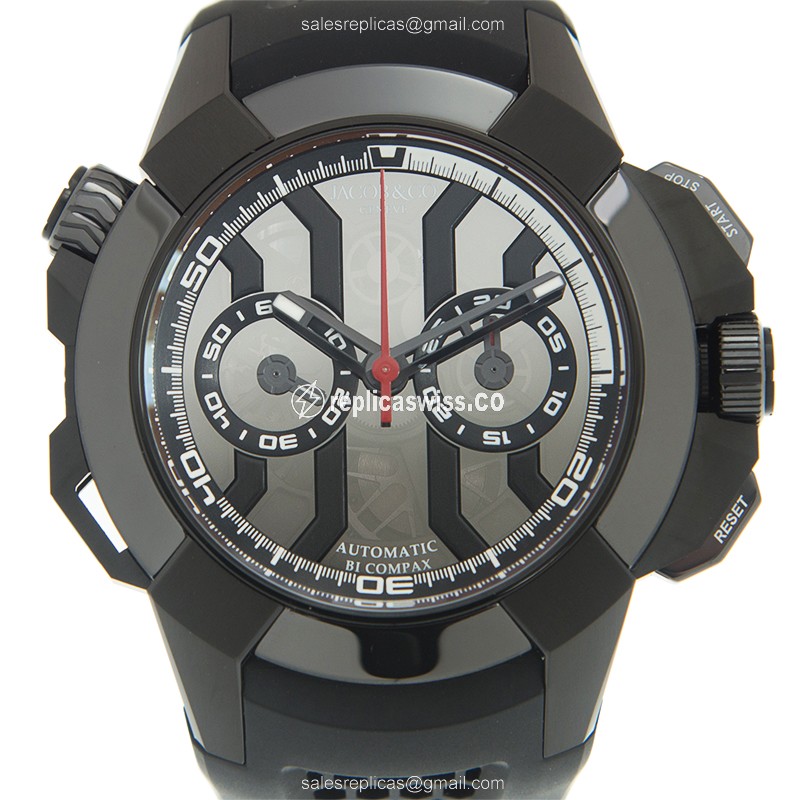 Jacob & Co. EC311.21.SD.BB.AHA4D Chrono Replica | Automatic Movement, Black Titanium Case Watch