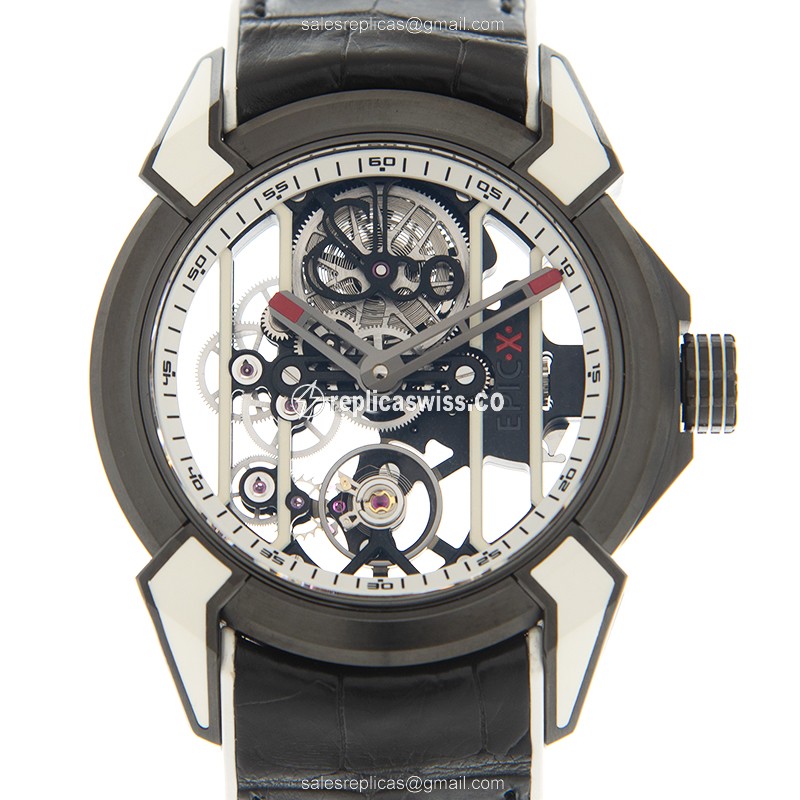 Jacob & Co. EX100.21.WR.WB.ABRU Skull Dial Replica, Automatic Movement, Titanium Case Watch