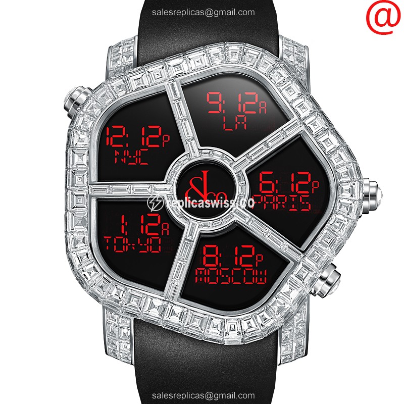 Jacob & Co. GH800.30.BD.BD.AHA4D Ghost Replica, 18kt White Gold Case, Sapphire Crystal, Quartz