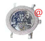 Jacob & Co. NT7WGD Skull Dial Automatic Gold Watch, Sapphire Crystal