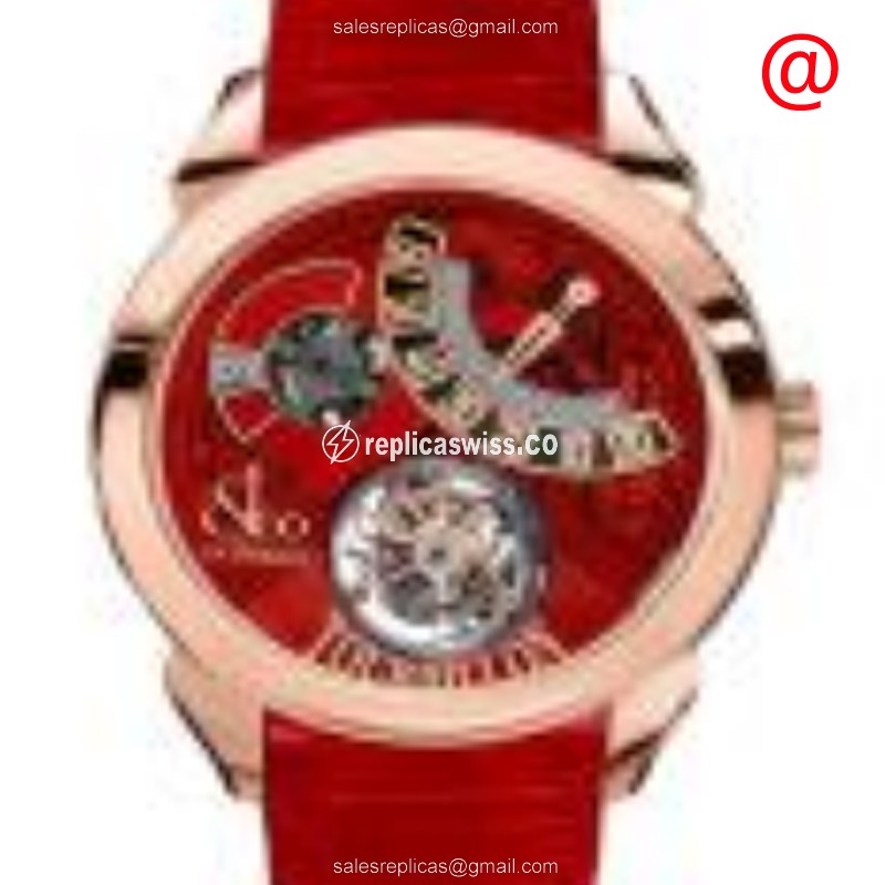 Jacob & Co PT510.40.NS.MR.ADD4A Palatial | Manual Wind | Red Crystal | 18kt Gold Case Watch