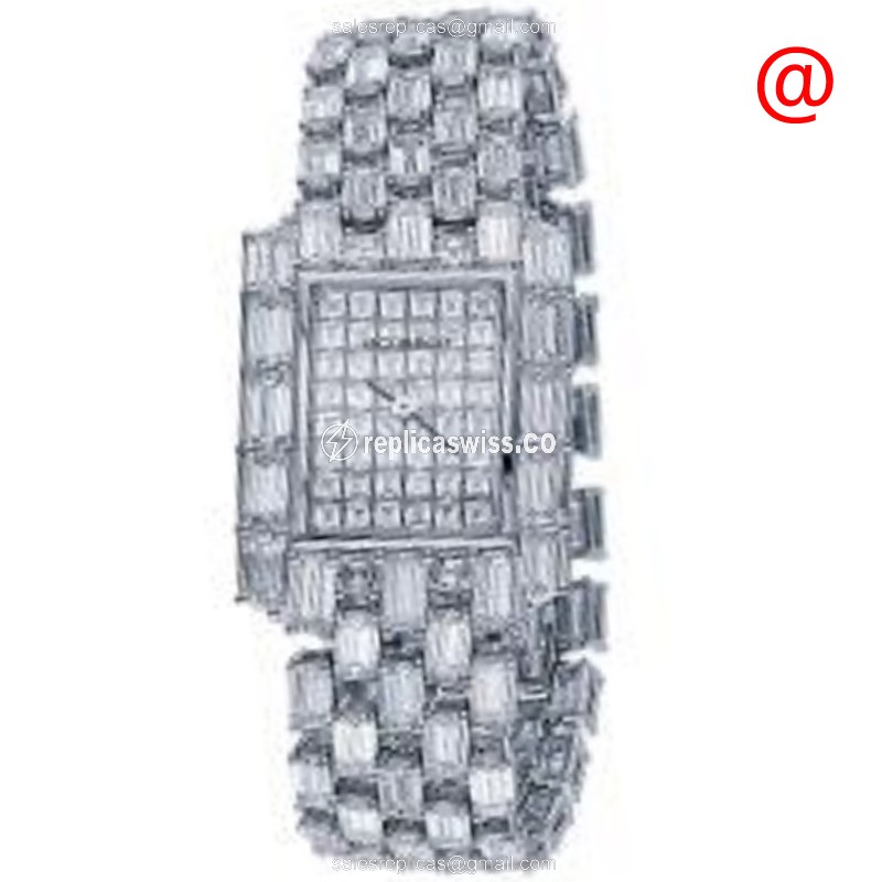 Jacob & Co. TP-3407 Replica | Silver Dial & 18kt Diamond Strap | Exquisite Luxury Timepiece Watch