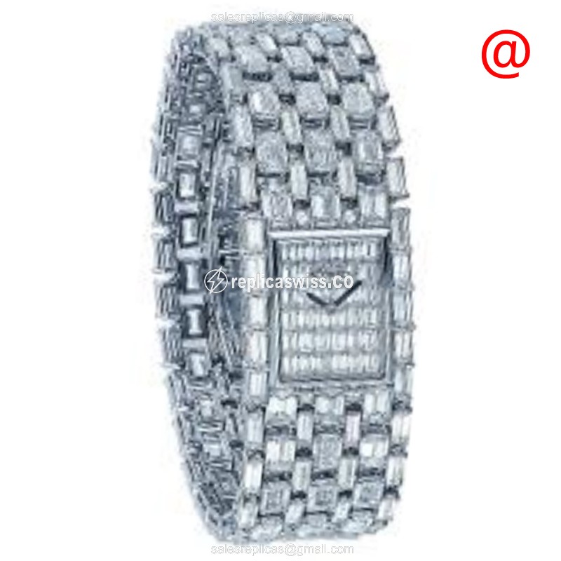 Jacob & Co. TP-3671 Replica Watch | 18kt Silver Dial | Diamond Bezel & Clasp