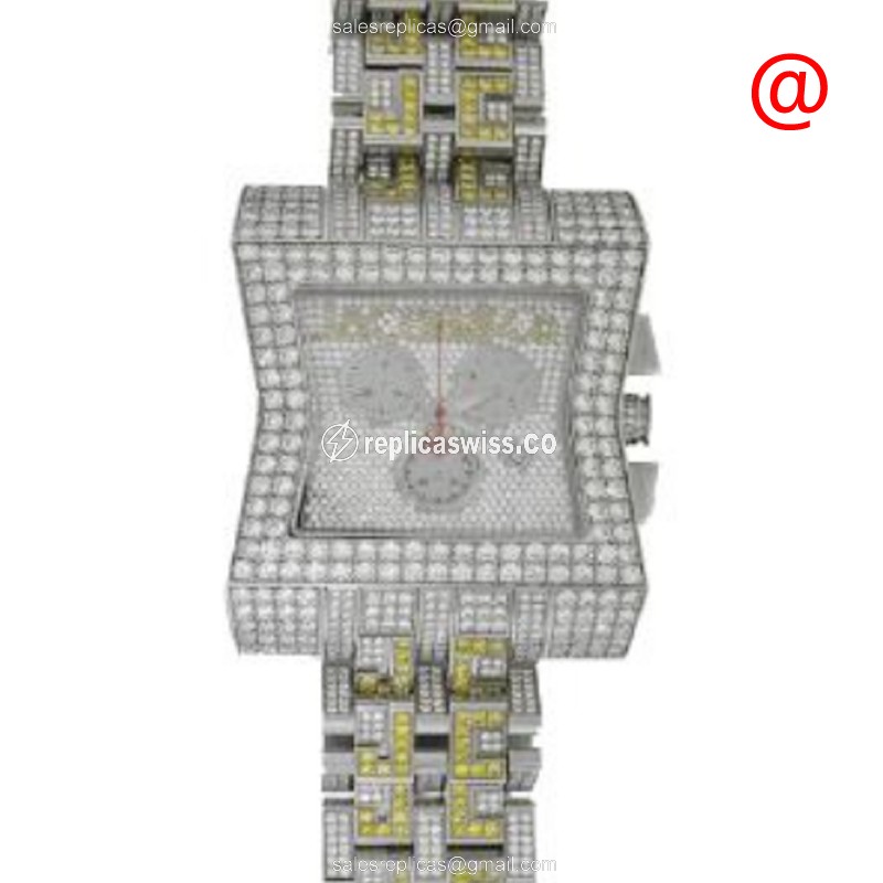 Jacob & Co. VEGASDC Silver Dial Automatic Replica, Stainless Steel Case & Diamond Bezels Watch