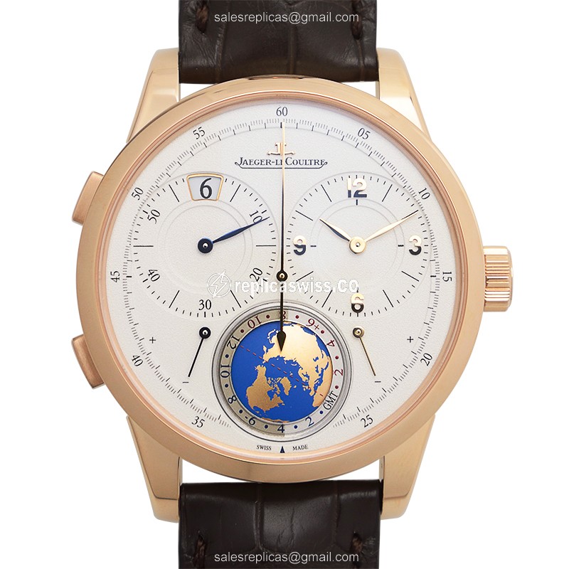 Jaeger-Lecoultre DUOMETRE Q6062520 Replica | Manual Wind | 18kt Rose Gold Case, Silver Dial Watch