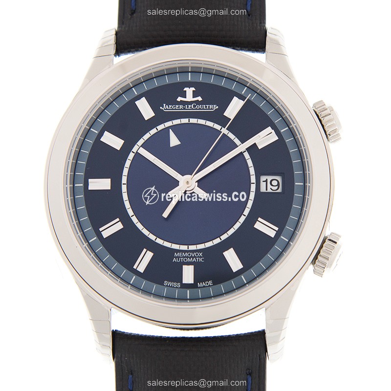 Jaeger-Lecoultre Master Ultra Thin Replica, Automatic Movement, Blue Steel Case & Dial Watch