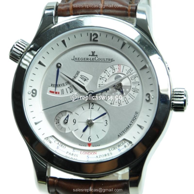 Jaeger-Lecoultre Master Ultra Thin Replica in Stainless Steel, Automatic Movement & Silver Dial