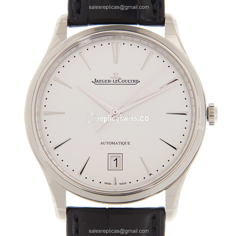 Jaeger-Lecoultre Master Ultra Thin Replica in Stainless Steel Case, Automatic Movement & White Dial