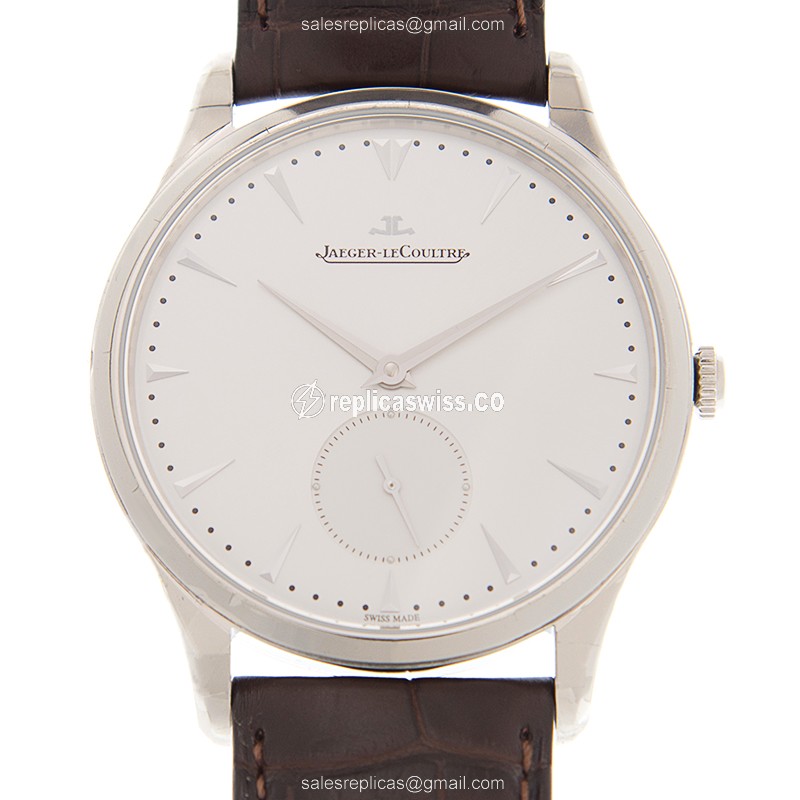 Jaeger-Lecoultre Master Ultra Thin Replica in Stainless Steel & Silver Dial, Automatic Movement