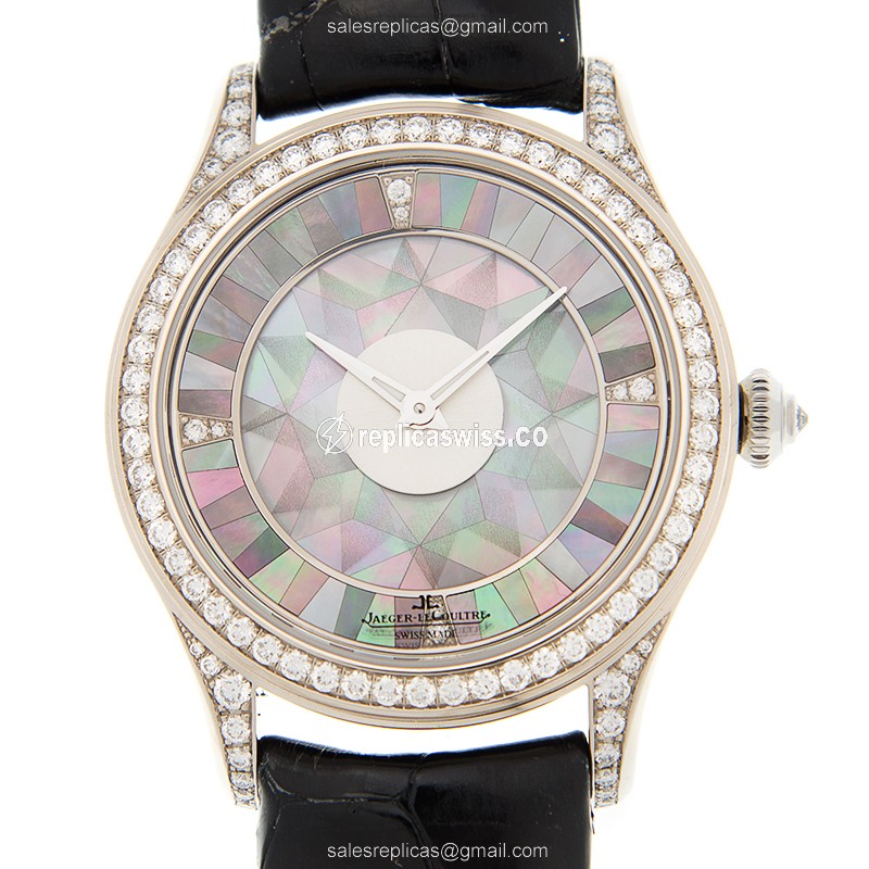 Jaeger-Lecoultre Q12034S9 Automatic — 18kt White Gold Case & Black Alligator Strap Watch