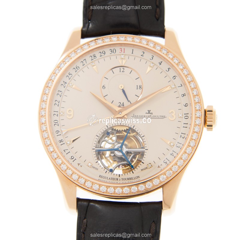 Jaeger-Lecoultre Q156241P Master Ultra Thin Silver Dial Automatic Watch with 18kt Rose Gold Case &