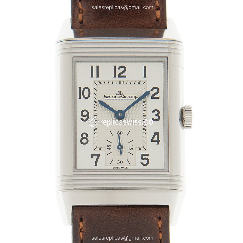 Jaeger-Lecoultre Q2458422 Reverso Manual Wind | Silver Dial, Leather Strap Watch