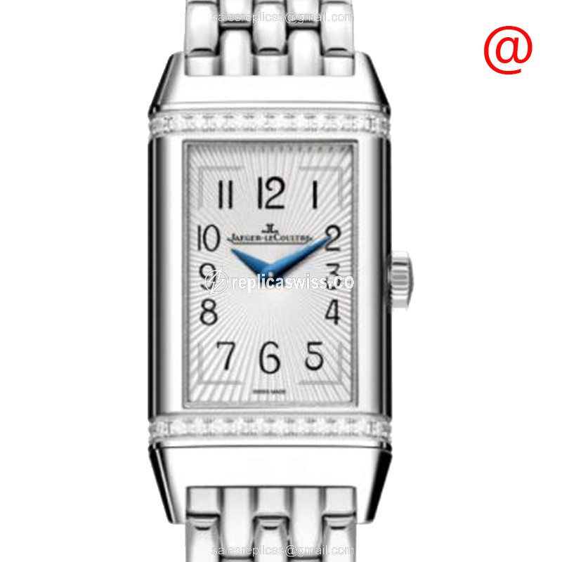 Jaeger-Lecoultre Q3288120 Reverso Replica in Stainless Steel with Silver Dial & Quartz Movement