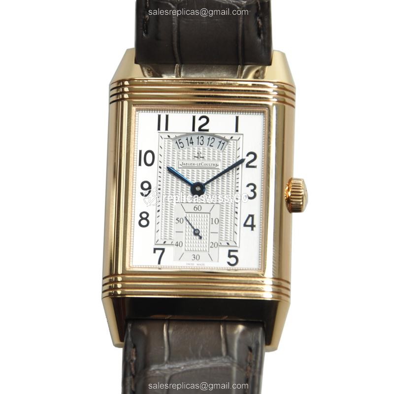 Jaeger-Lecoultre Q3742421 REVERSO — White Dial, 18kt Gold Case, Automatic Movement Watch