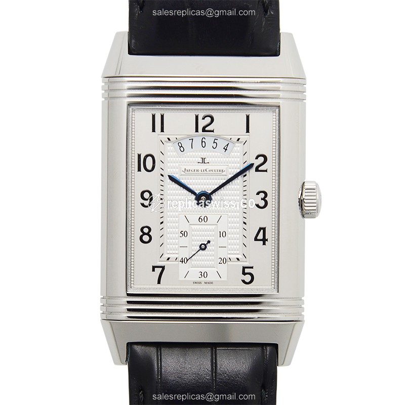 Jaeger-Lecoultre Q3748421 Reverso Manual Wind | Silver Dial, Alligator Strap Sapphire Crystal Watch