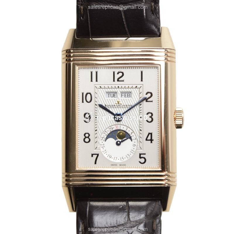 Jaeger-Lecoultre Q3752520 Reverso Manual Wind | 18kt Gold Case | Silver Dial Watch