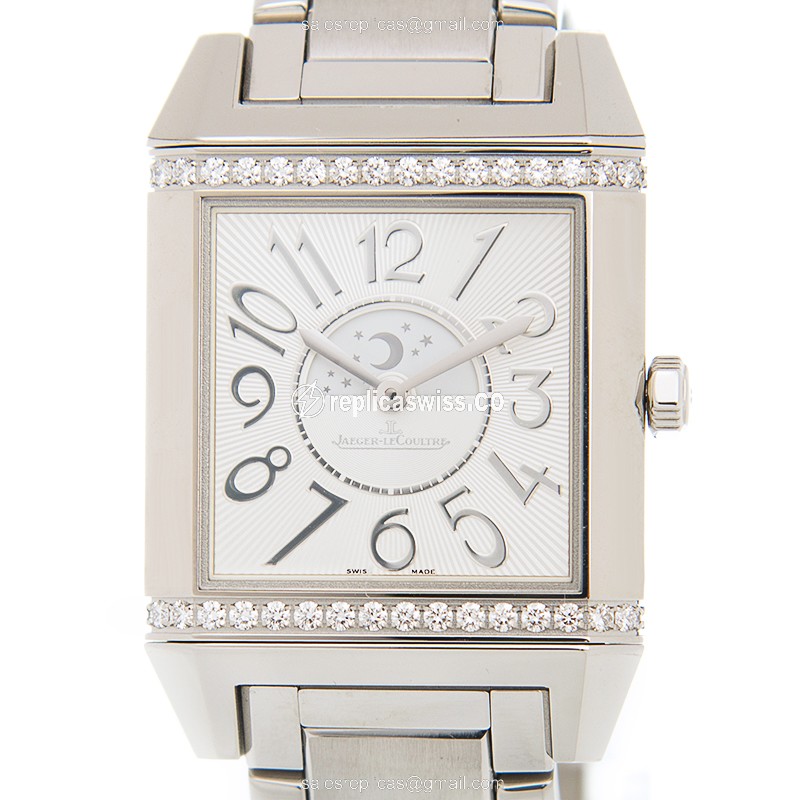 Jaeger-Lecoultre Q7058130 REVERSO | Automatic Movement | Polished Steel Case | White Dial