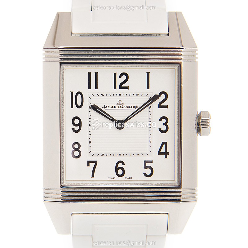 Jaeger-Lecoultre Q7068720 REVERSO Timepiece | White Dial | Leather Strap | Sapphire Crystal Watch