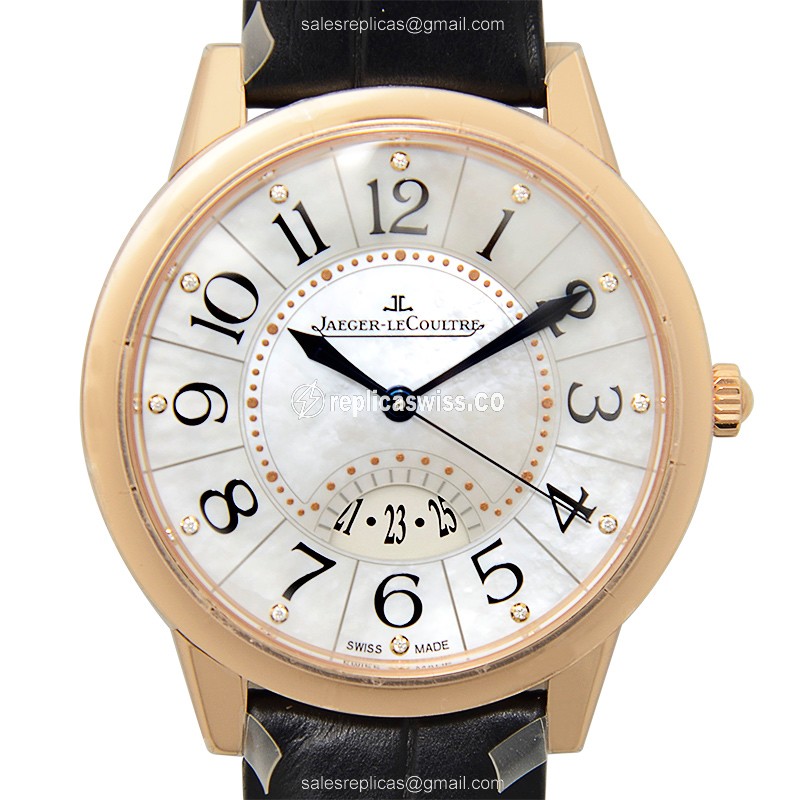 Jaeger-Lecoultre RENDEZ VOUS Automatic, White Dial in 18kt Rose Gold Case Watch