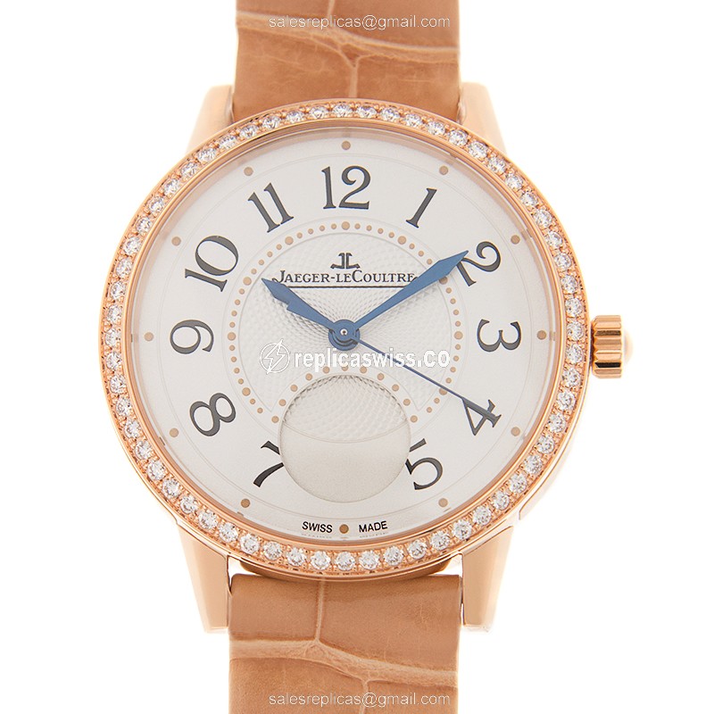Jaeger-Lecoultre RENDEZ VOUS Silver Dial | Automatic | 18kt Gold Case & Alligator Strap Watch