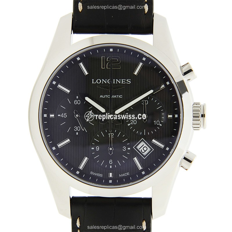 Lavish Longines CONQUEST Replica with Automatic Movement Stainless Steel Charm Watch