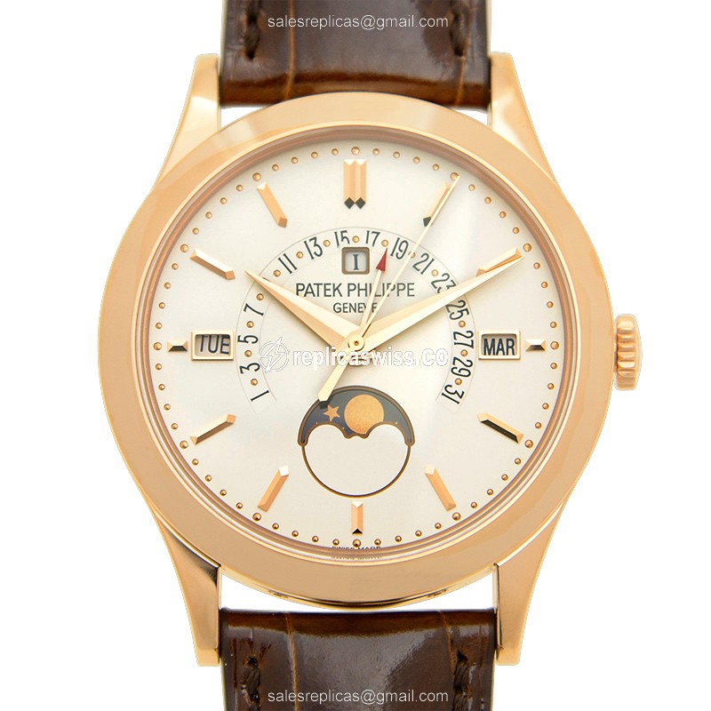 Lavish Patek Philippe 5496R-001 Grand Complications Replica with Automatic Movement 18kt Beige