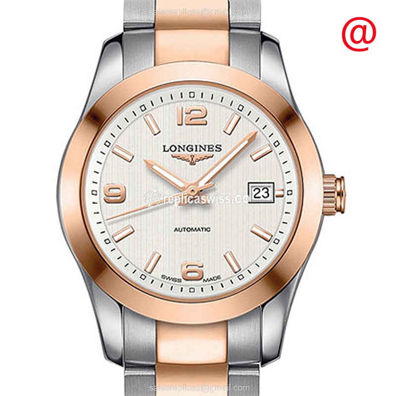 Longines Conquest Classic L2.285.5.76.7 Replica, Automatic Movement, 18kt Steel Case & Silver Dial