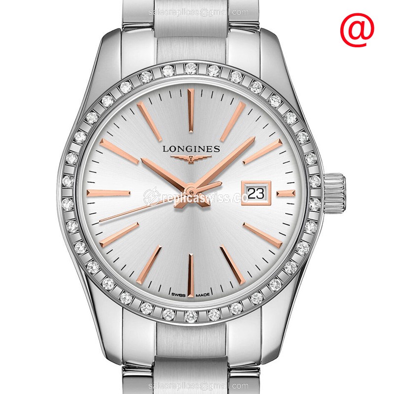 Longines Conquest Classic L2.286.0.72.6 Replica: Silver Dial, Steel Case & Clasp Watch