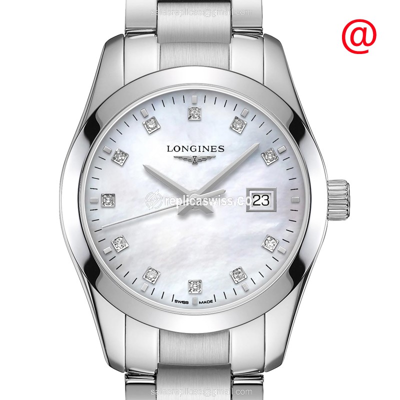 Longines Conquest Classic L2.286.4.87.6 Replica, White Dial, Stainless Steel Case & Band Watch