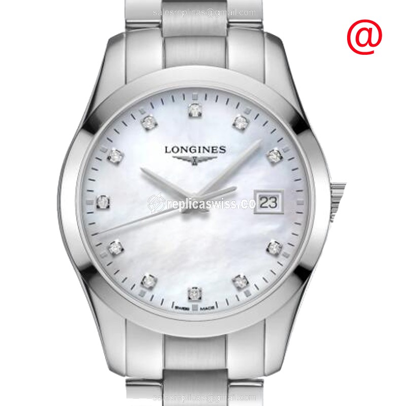 Longines Conquest Classic L2.386.4.87.6 Replica, White Dial, Stainless Steel Case & Clasp Watch