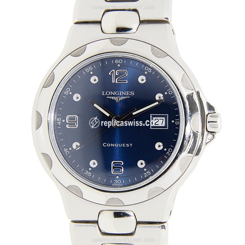Longines Conquest L1.505.4.96.6 Replica | Blue Dial, Stainless Steel Case & Band Watch