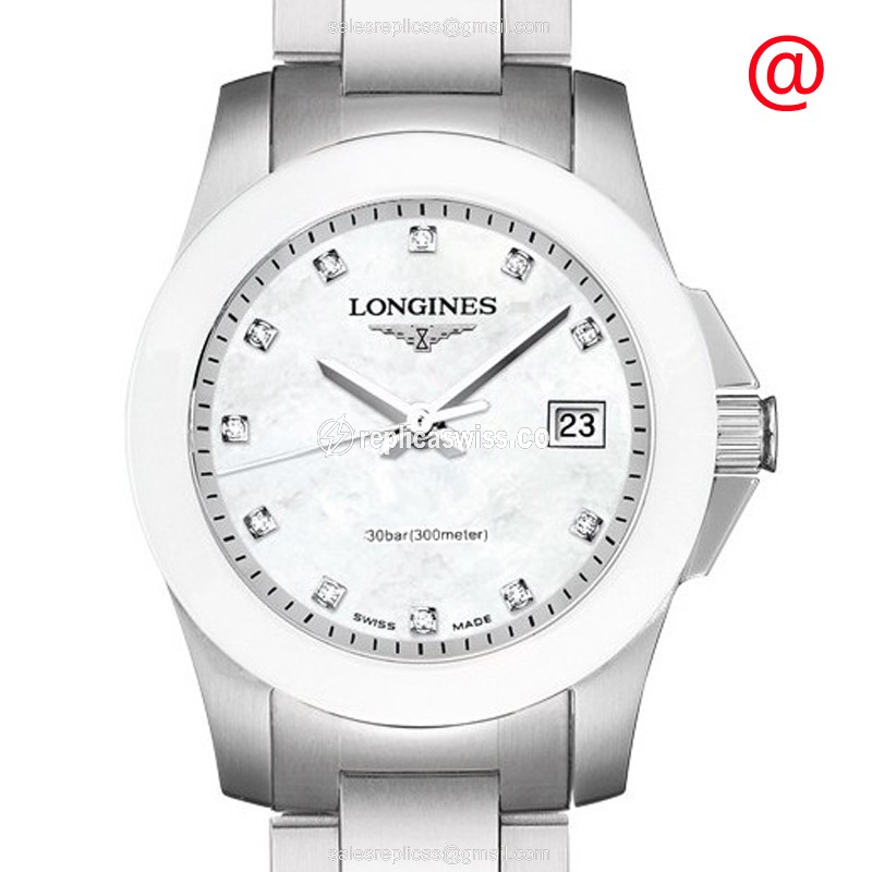 Longines Conquest L3.257.4.87.6: White Dial, Steel Case, Automatic Movement Watch