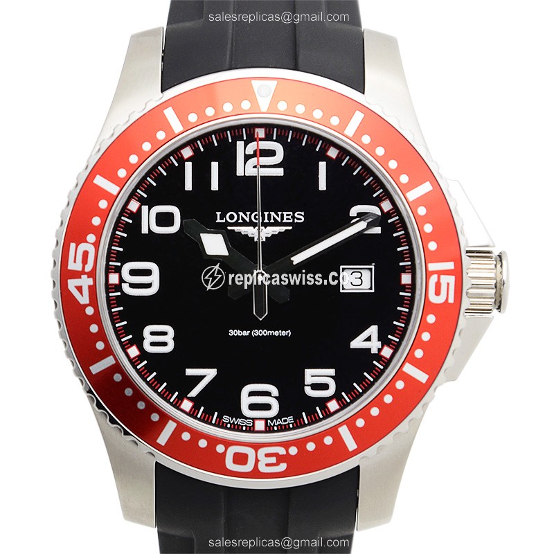Longines CONQUEST L3.688.4.59.2 Replica: Black Dial, Quartz Movement, Stainless Steel Case Watch