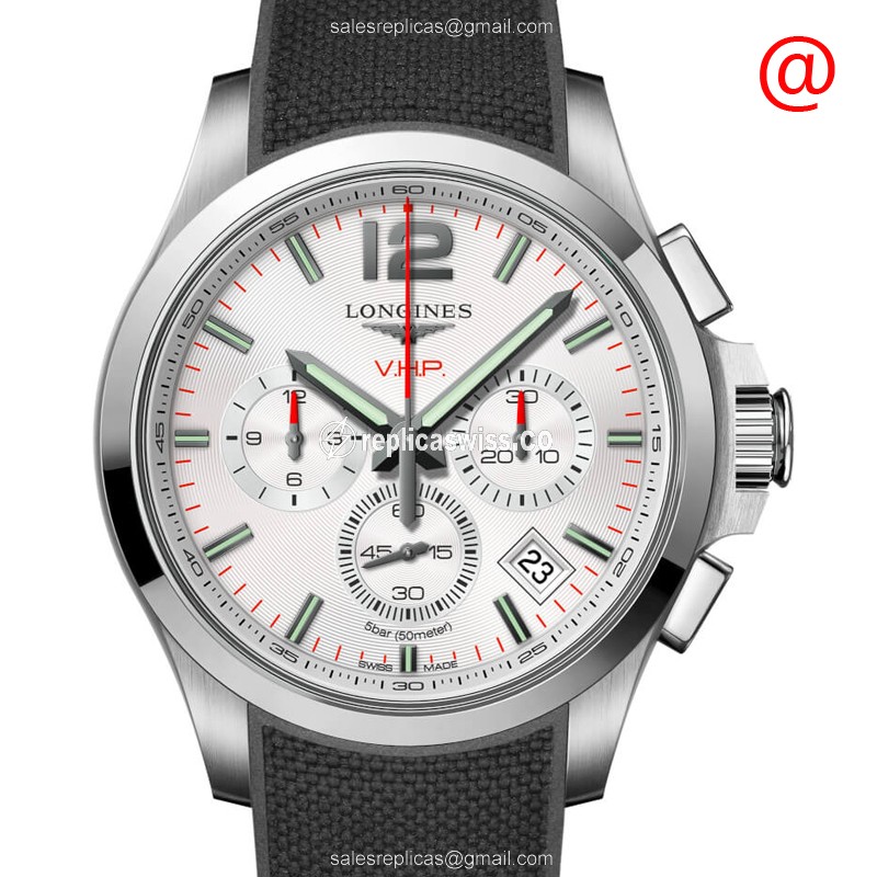 Longines Conquest L3.717.4.76.9 Replica with Silver Dial & Stainless Steel Case Watch