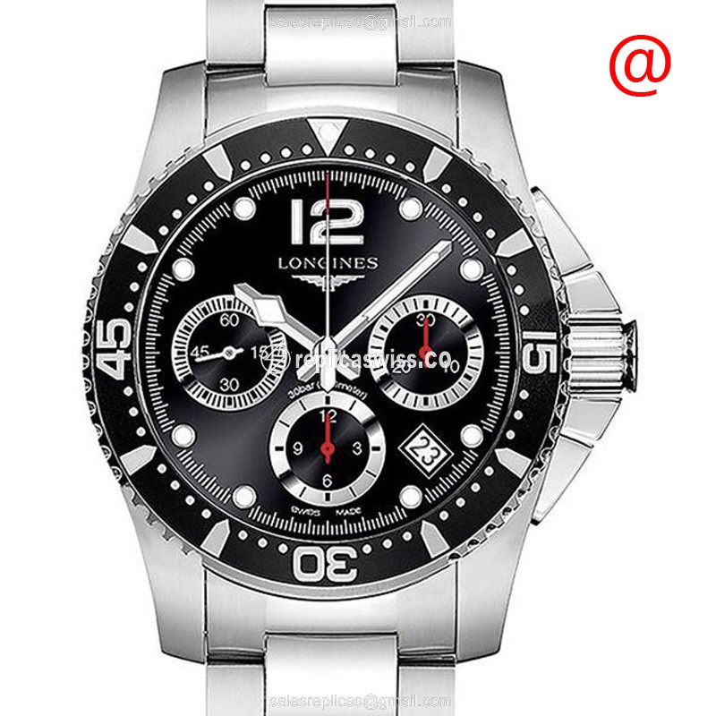 Longines Conquest L3.744.4.56.6 Replica in Black Dial & Stainless Steel Case Watch