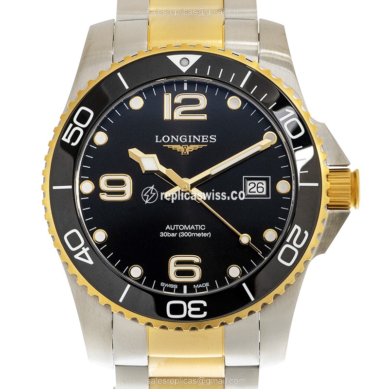 Longines Conquest L3.781.3.56.7 Replica, Automatic Movement, Black Dial & Steel Case Watch