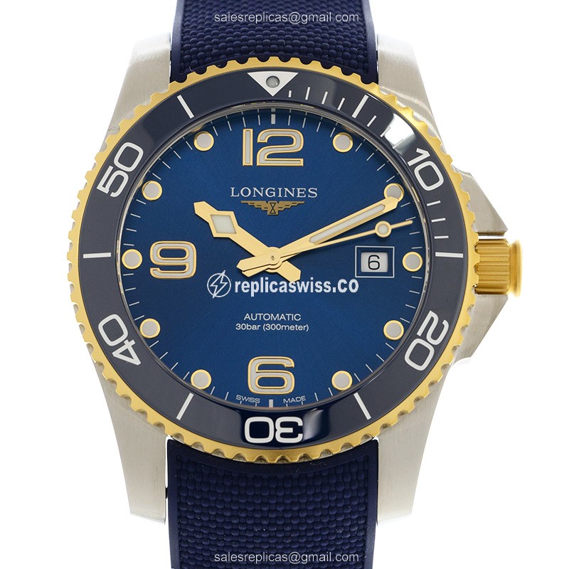 Longines Conquest L3.781.3.96.9 Replica, Automatic Movement, Blue Steel Case Watch