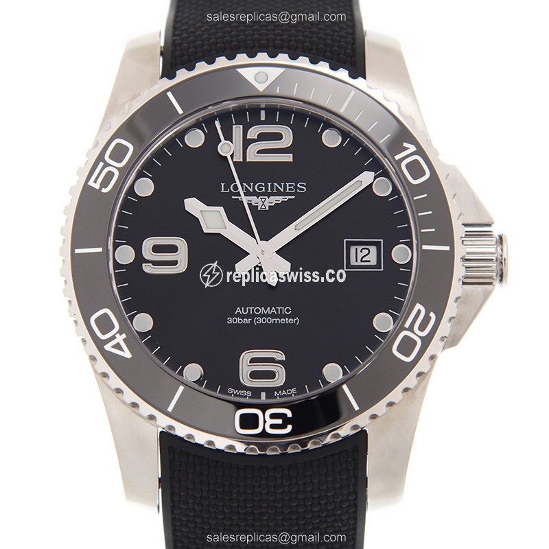 Longines Conquest L3.781.4.56.9 Replica: Automatic Black Dial & Stainless Steel Case Watch