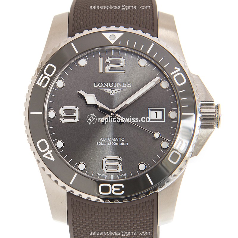 Longines Conquest L3.781.4.76.9 Replica in Stainless Steel with Automatic Movement Gray Dial