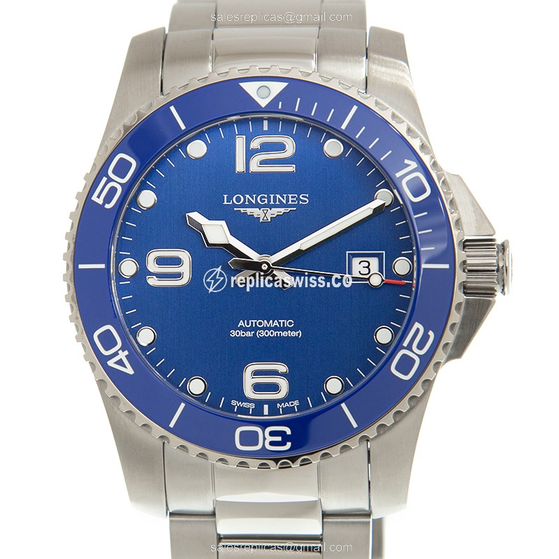 Longines CONQUEST L3.781.4.97.6 Replica, Automatic Blue Dial, Stainless Steel Case Watch